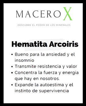 Inicio Macerox Propiedades Hematita arcoiris