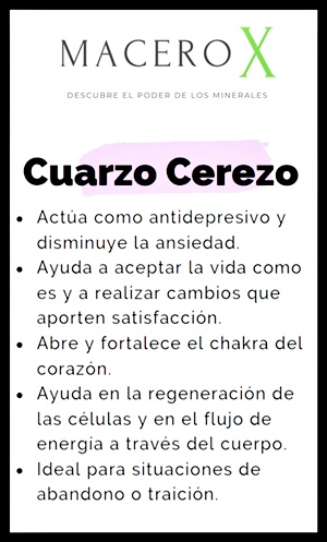 Inicio Macerox Propiedades cuarzo cerezo