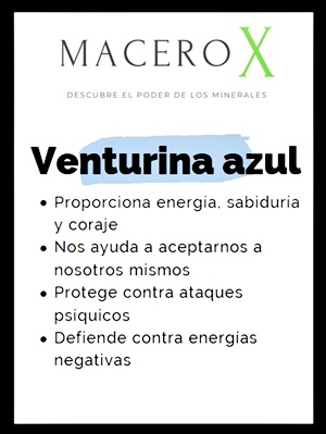 Inicio Macerox Propiedades venturina azul