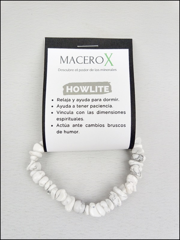 Pulsera chip Howlite