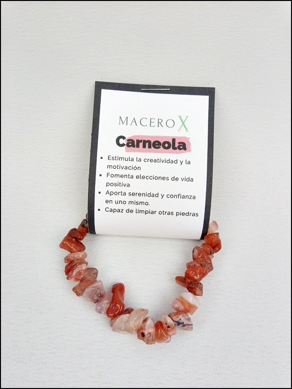 Pulsera Chip Carneola