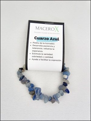 Pulsera chip Cuarzo azul