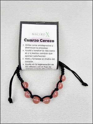 Pulsera Cuarzo Cerezo