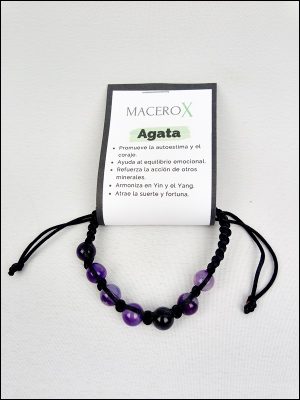 Pulsera Ágata morada