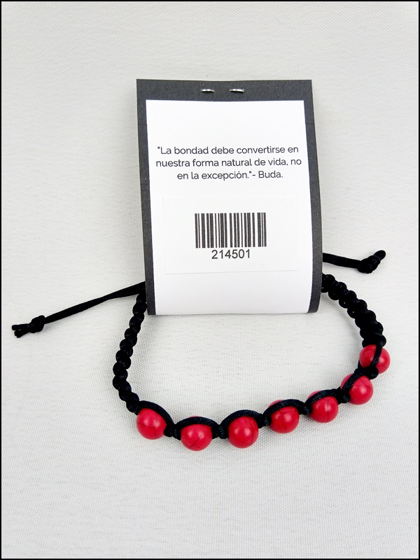 Pulsera Turquesina Roja
