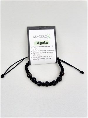 Pulsera Ágata negra