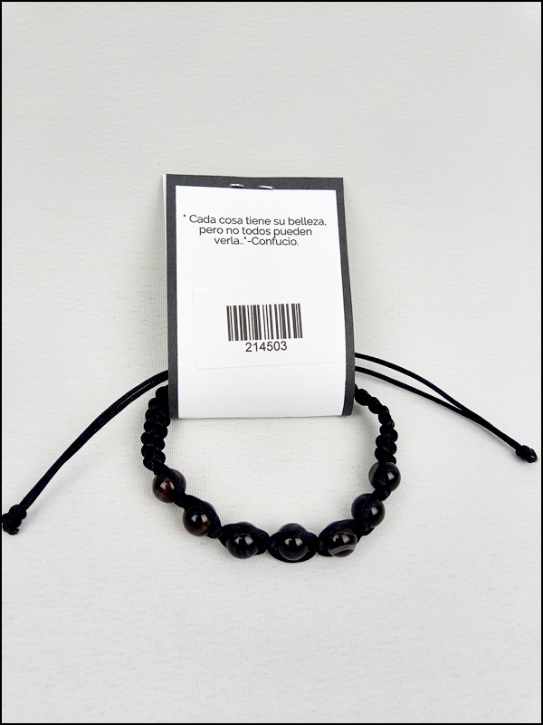 Pulsera Ágata negra