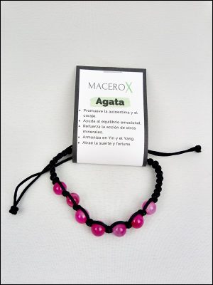 Pulsera Ágata Fucsia