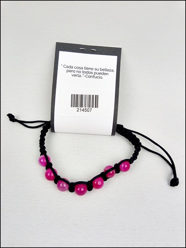 Pulsera Ágata Fucsia