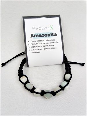 Pulsera Amazonita nudo corredizo