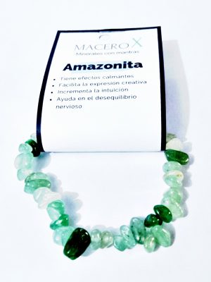 Pulsera piedra irregular Amazonita