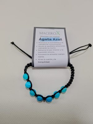 Pulsera Ágata azul