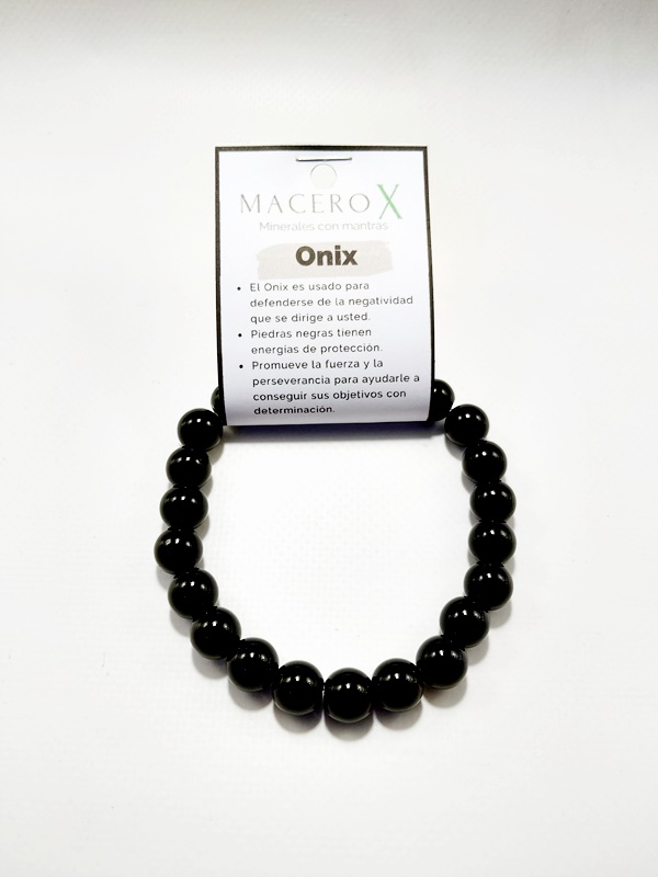 Pulsera de hombre Onix 10mm Macerox Pulsera de hombre Onix 10mm