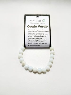 Pulsera de piedras Ópalo Verde de 8mm