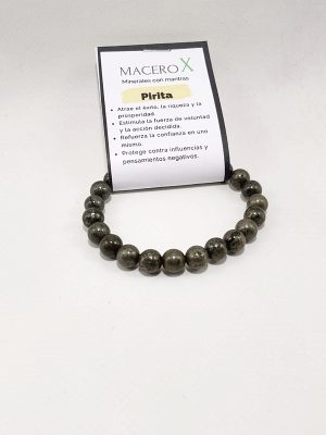 Pulsera de pirita de 8mm