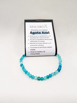 Pulsera de piedras elástica Ágata