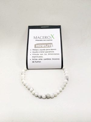 Pulsera de piedras Howlite