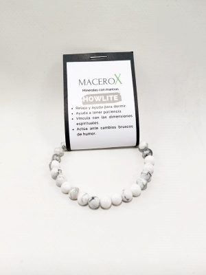 Pulsera de piedras Howlite