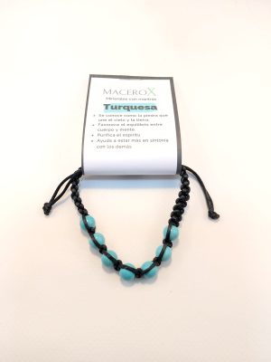 Pulsera Turquesa nudo corredizo