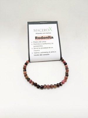 Pulsera de piedras Rodonita