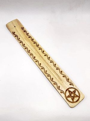 Quemador de Incienso Tabla de Madera Tallada