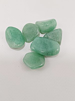 Canto rodado de venturina clara natural verde 20 gramos macerox