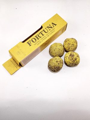 Esfera orgánica de incienso Fortuna con canela y vainilla Macerox