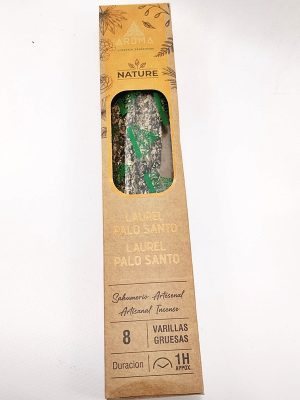 Incienso orgánico Aroma Nature Laurel y Palo Santo éxito y protección Macerox