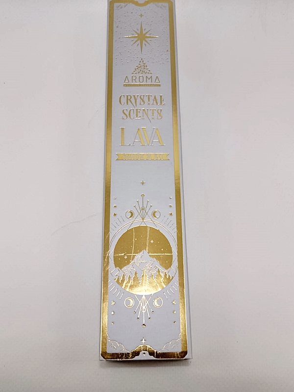 Incienso orgánico Aroma Crystal Lava Volcánica con piedras naturales - Macerox