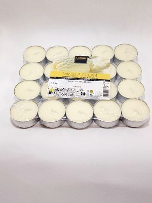 Pack 20 velas de té Vainilla Cream macerox para rituales