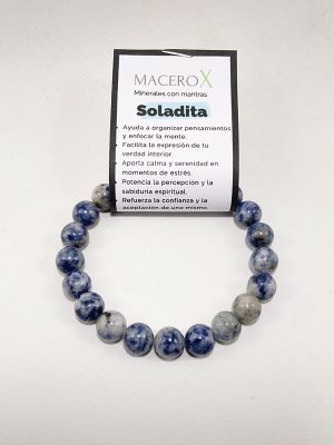 Pulsera de hombre sodalita 10mm calma y equilibrio emocional macerox