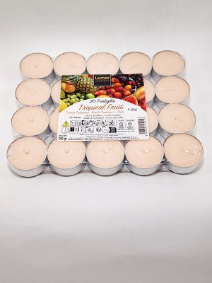 Velas de té aromáticas Tropical fruit pack-20 para rituales