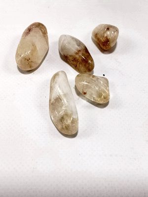 Canto rodado de cuarzo citrino pulido para meditación y abundancia - Macerox