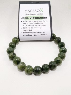 pulsera de hombre jade vienamia de 10mm para abundancia y éxito financiero