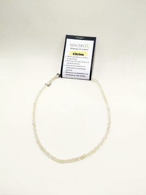 Gargantilla de citrino Facetada 3mm