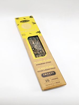 Caja de incienso orgánico Ullas Ylang Ylang de 25 gramos hecho a mano para equilibrio emocional macerox