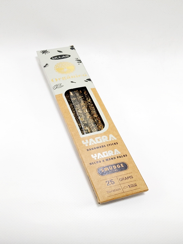 Incienso Orgánico Ullas – Yagra – Prosperidad, Abundancia y Éxito Macerox Caja de incienso orgánico Ullas Yagra de 25 gramos hecho a mano para prosperidad macerox